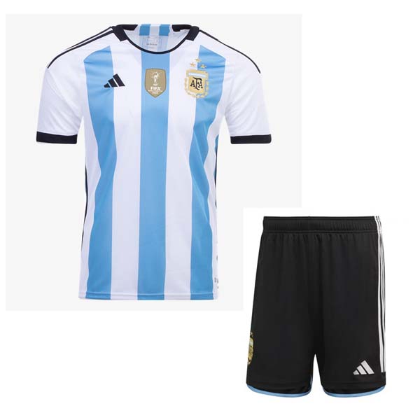 3 Stelle Maglia Argentina Home Bambino 2022